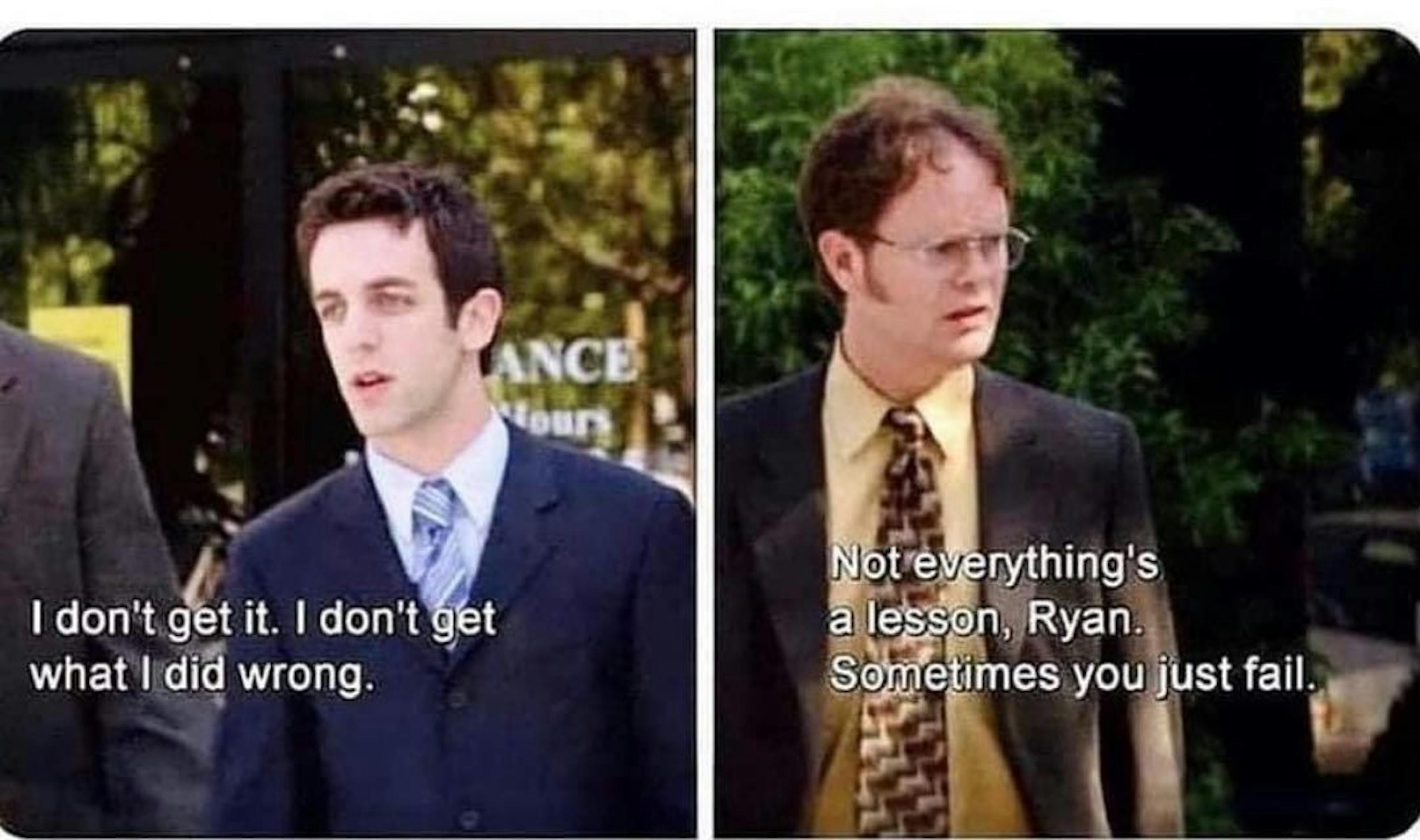 One of the most underrated office quotes if you ask me