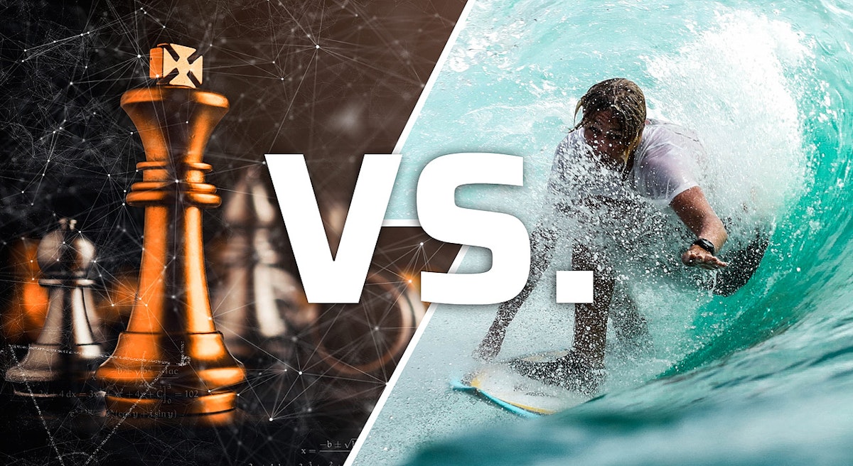 featured image - Trading Bitcoin: Chess Masters vs. Surfers—Who's Keeping Score?