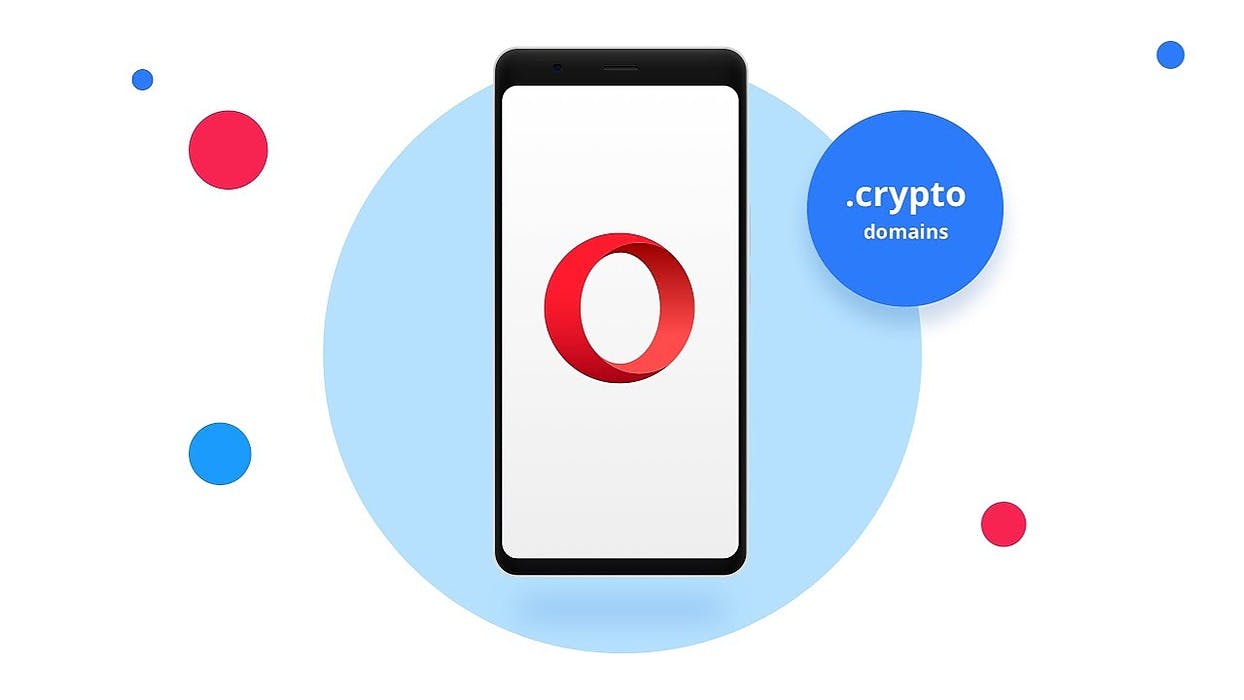 featured image - Unstoppable Domains: Opera Browser Integrates .Crypto Domain Extension for Android App #Zilliqa