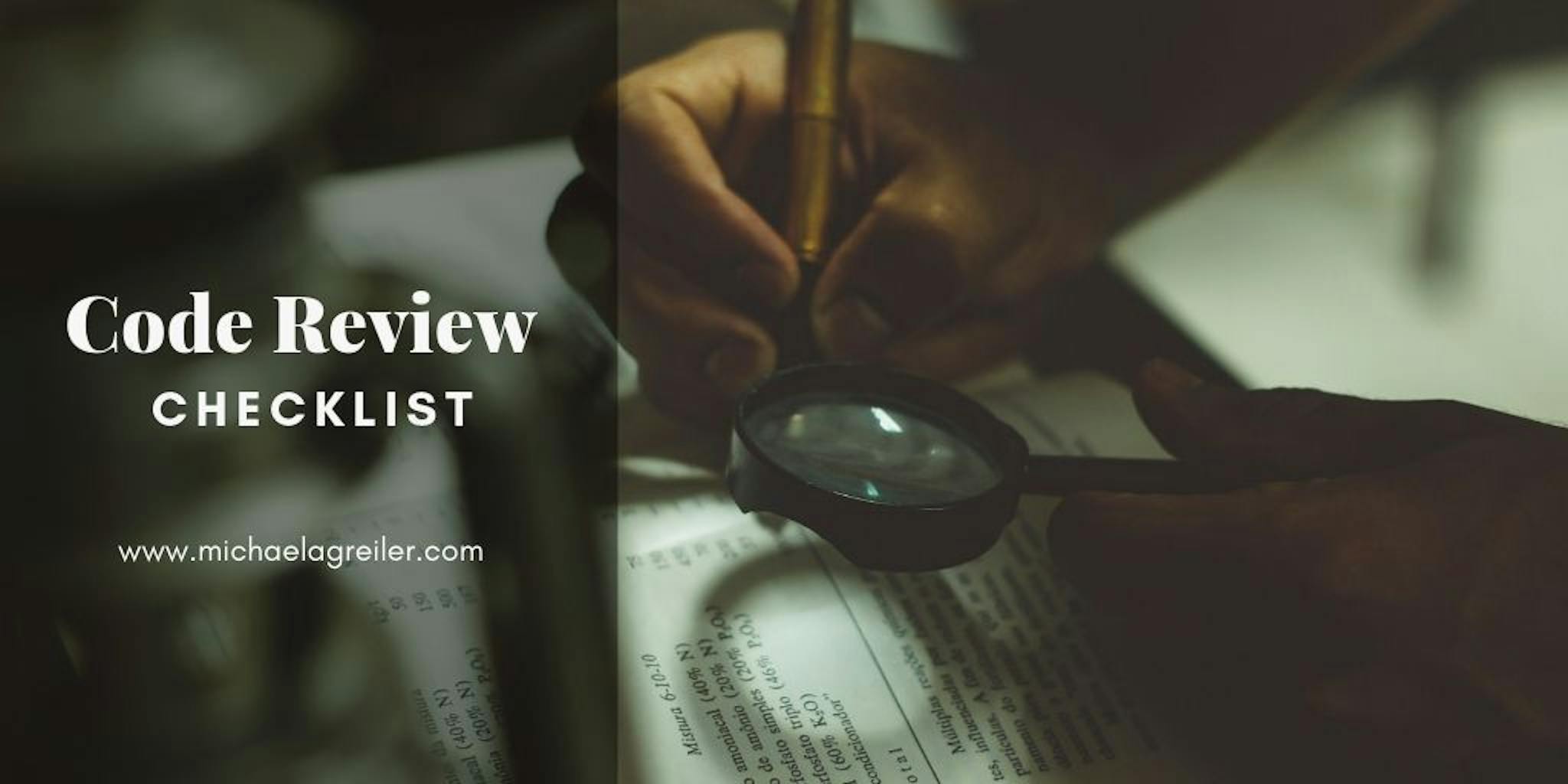 featured image - A Code Review Checklist to Focus on the Important Parts