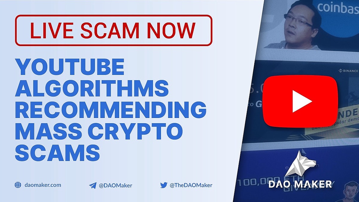 featured image - YouTube Fake Crypto Giveaways Explained - Behind The Account Hacks