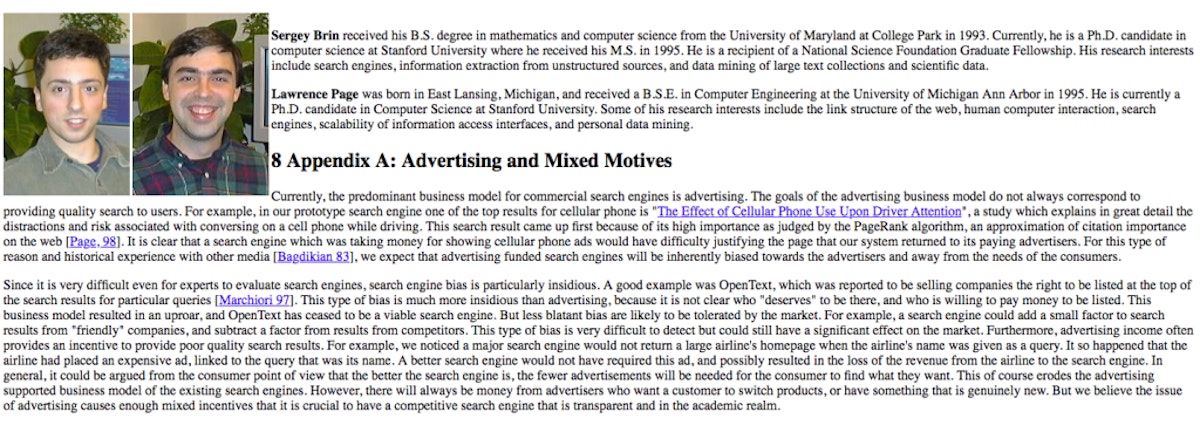 featured image - Revisiting How Serge and Larry Saw Advertising in 1998
