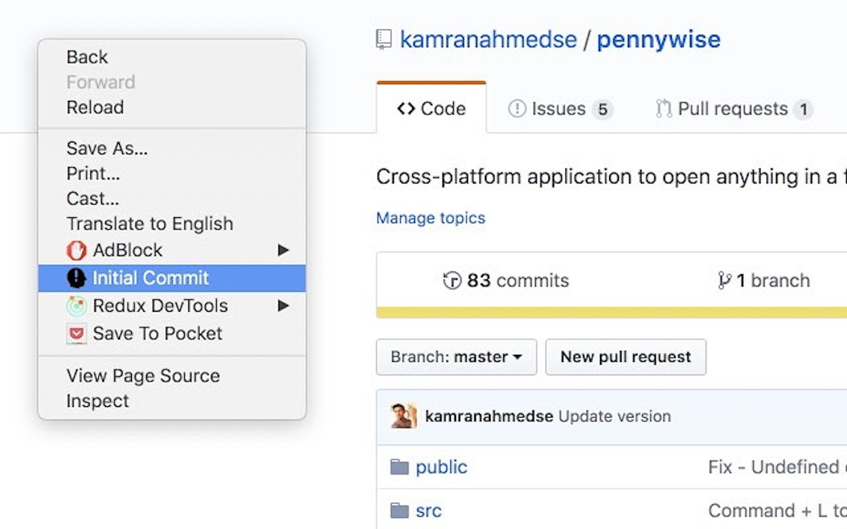 featured image - See the first commit of a GitHub repository in a matter of seconds