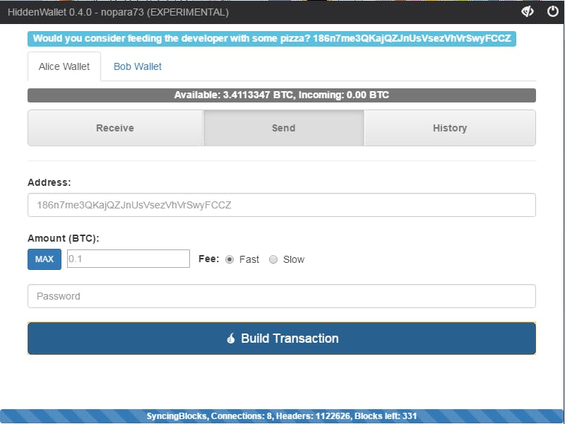 featured image - Introducing HiddenWallet : Full Block SPV TumbleBit Wallet — Testing Release