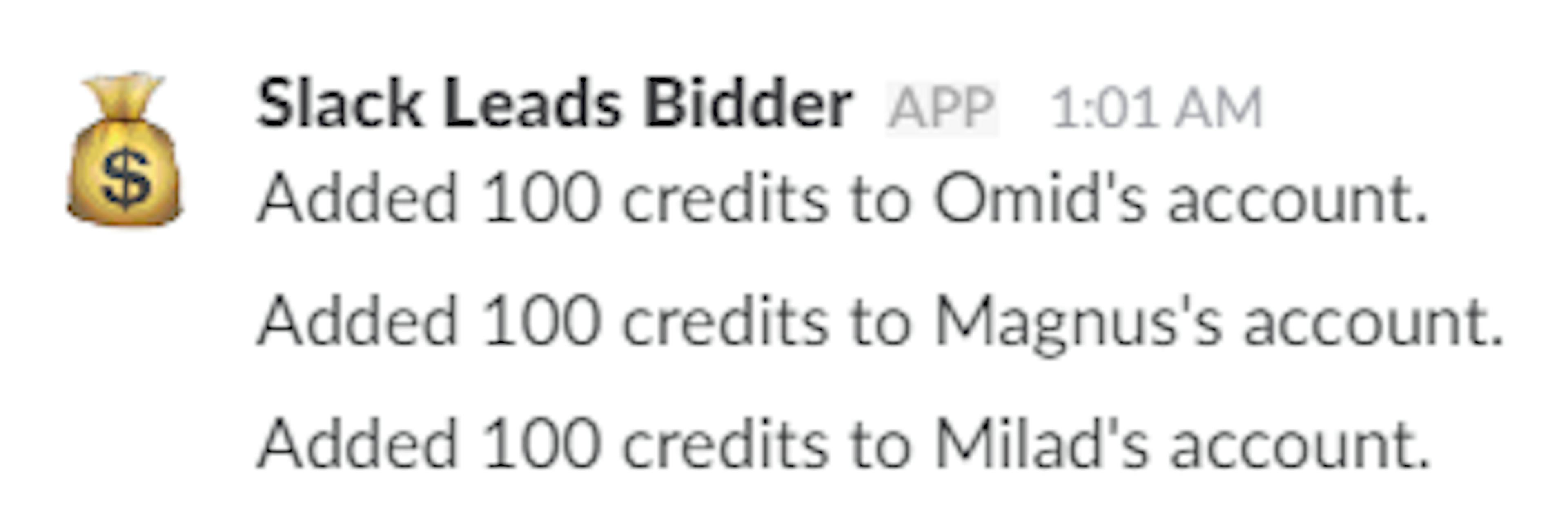 Gamification of assigning leads using Slack