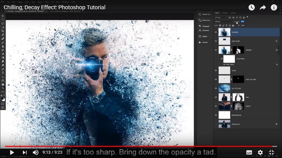 RGB Split Glitch Photo Effect in 4 Simple Steps - Easy Photoshop