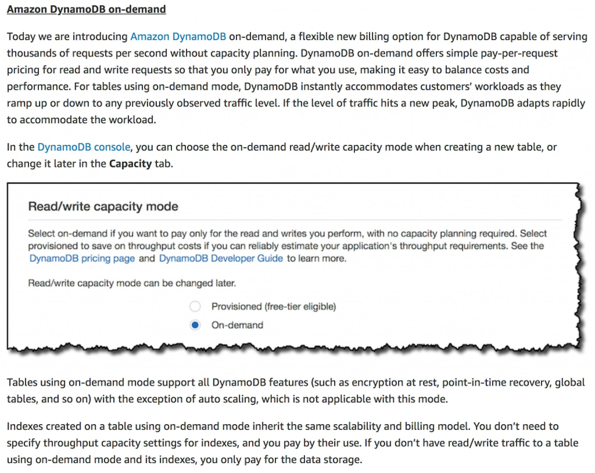 featured image - Understanding the scaling behaviour of DynamoDB OnDemand tables