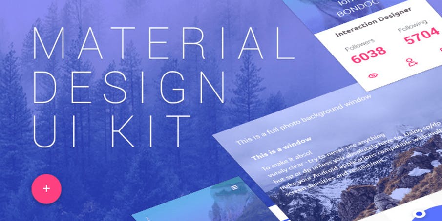 featured image - 12 Best Free Material Design UI Kits for Sketch & PSD in 2018