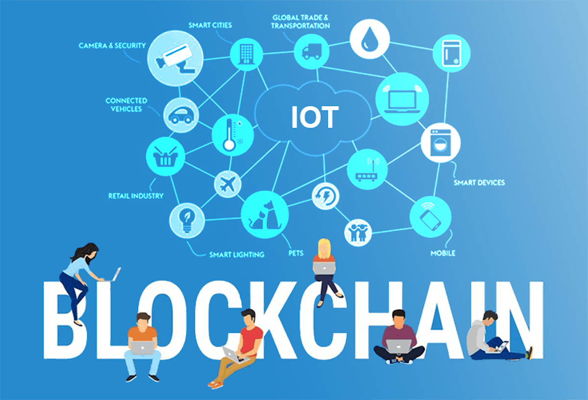 featured image - 9 Ways Blockchain-IoT Union Help Elevate Your Business Value