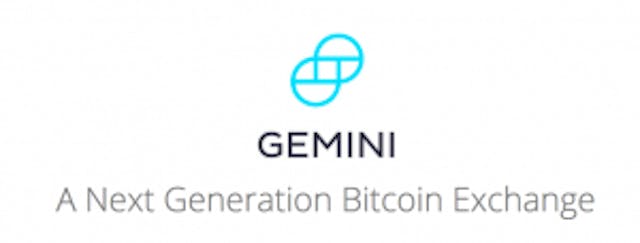 gemini Fiat-to-Cryptocurrency Exchange