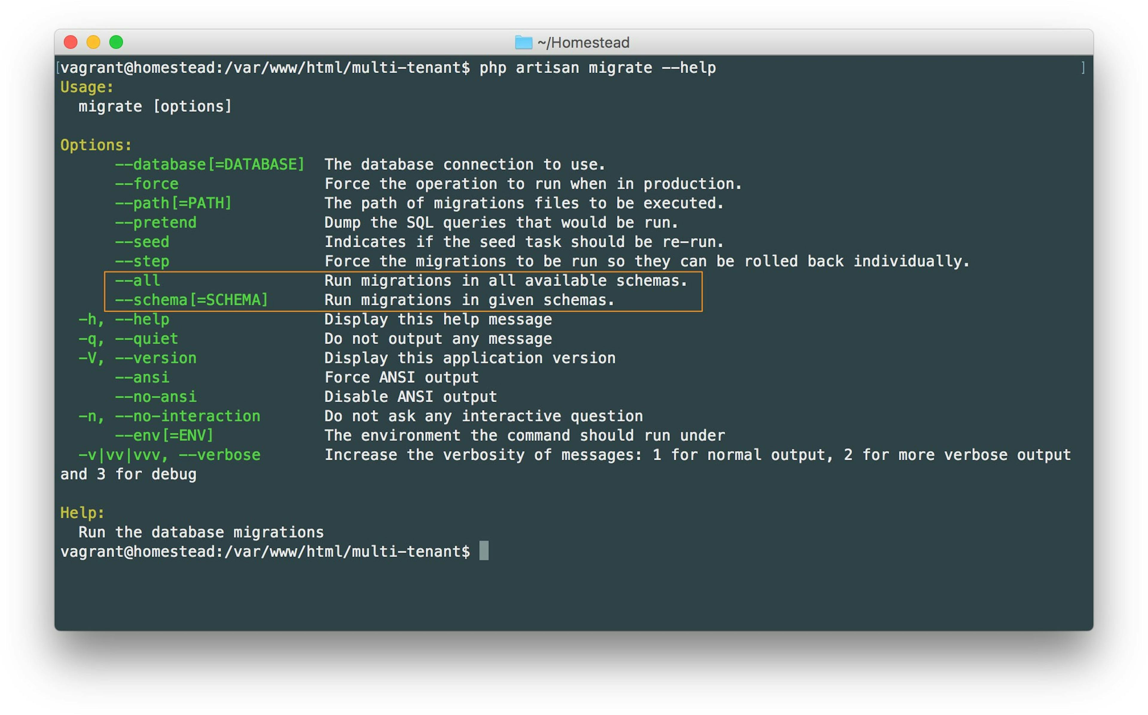 featured image - Extending Laravel’s migration command to add new options