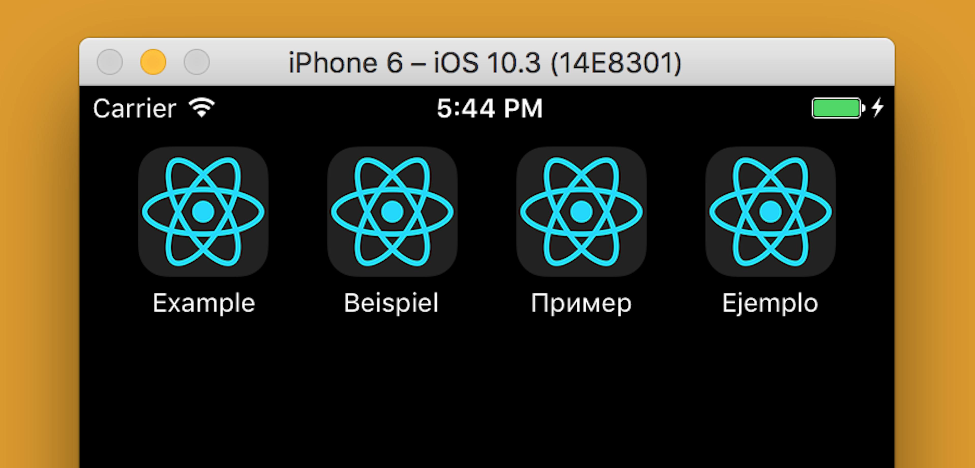 Localize an Application Name in React Native