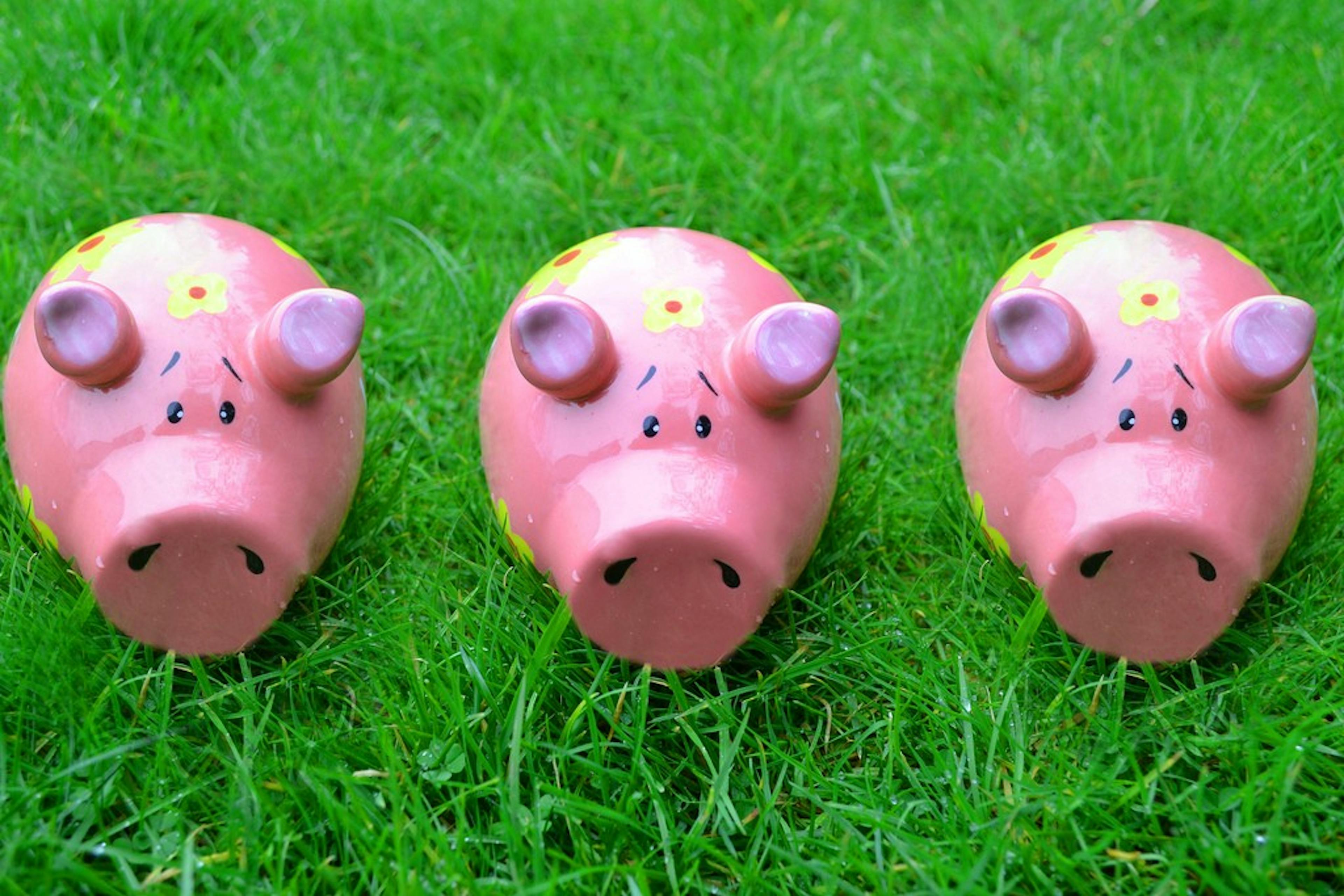 Three little piggy banks