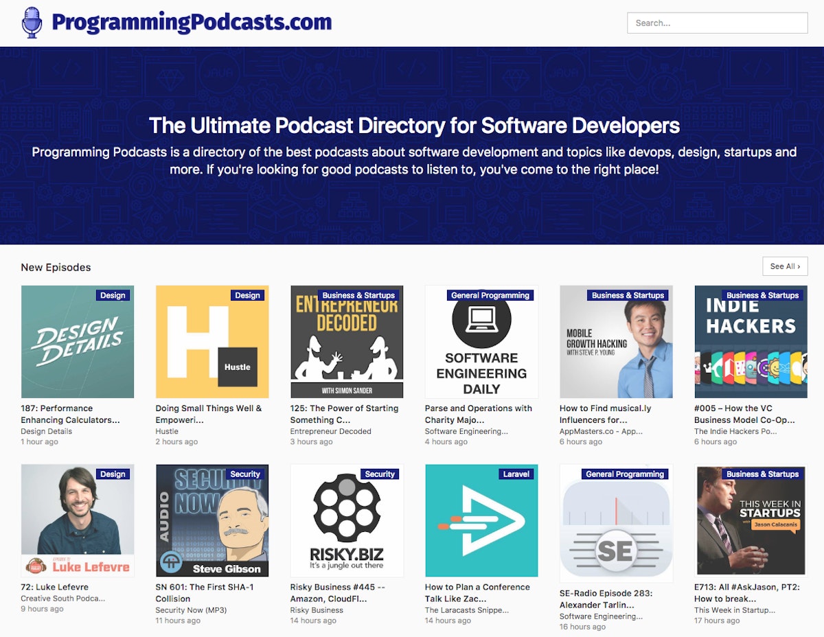 featured image - How I built Programming Podcasts