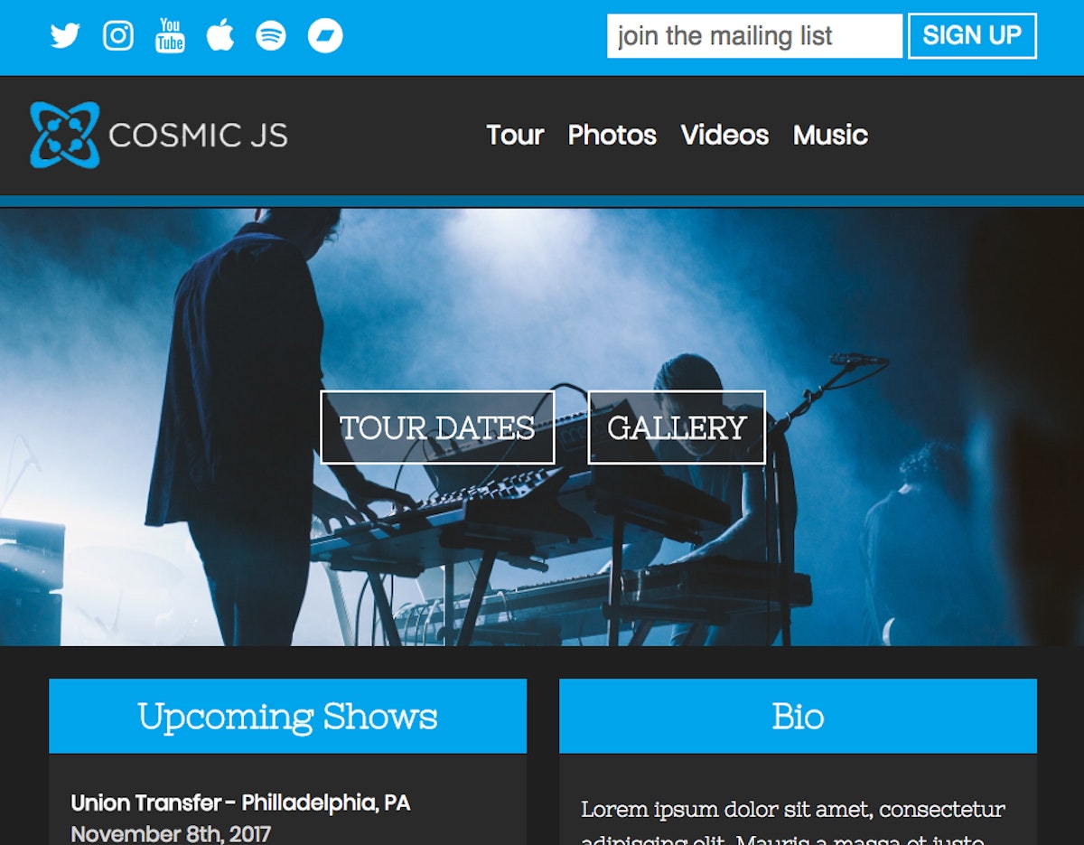 featured image - How to Build a Website for Your Band Using Node.js