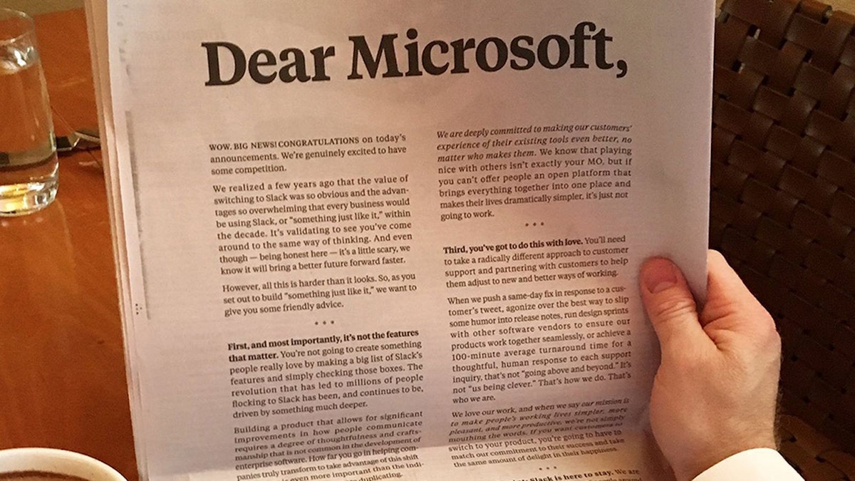 featured image - Dear Slack, Get over Microsoft. You have a bigger problem.