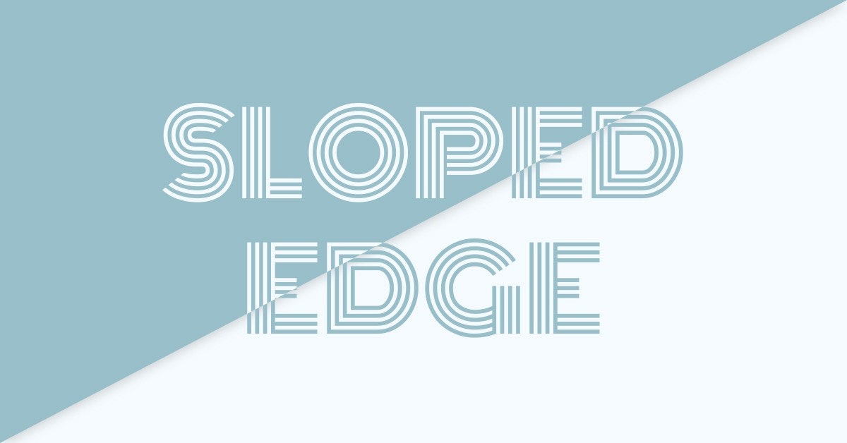 featured image - How to Code Sloped Section Edges?