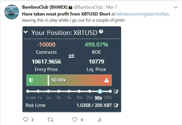 A Quick Starter Guide to Leveraged Trading at BitMEX | HackerNoon