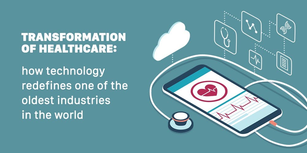 featured image - Future of Healthcare: how AI, RPA, IoT, and others Redefine the Industry