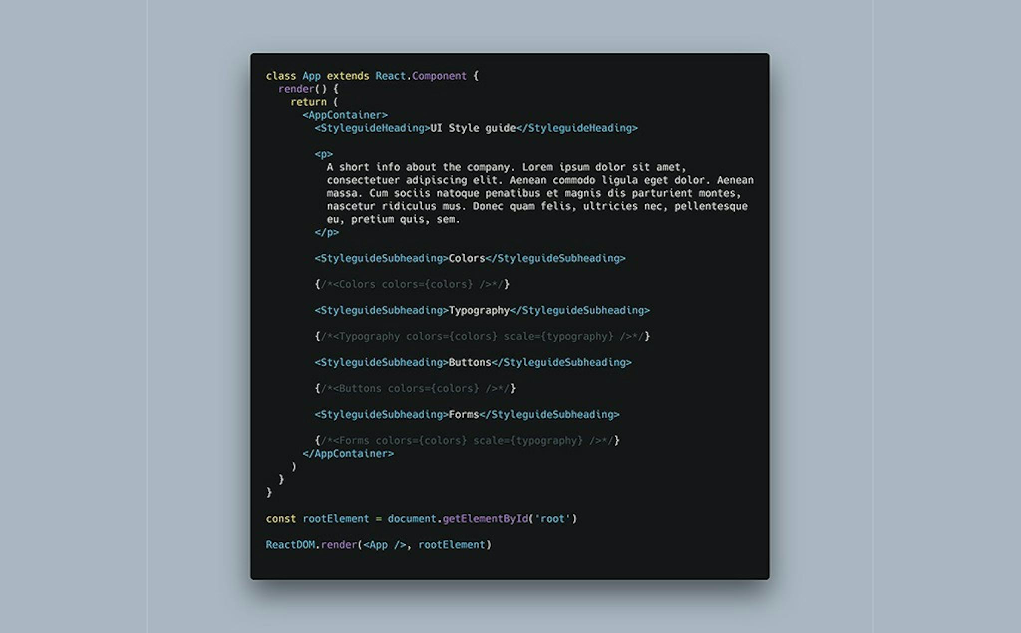 featured image - How to Build a Consistent Style Guide with React & Styled Components [Pt.1]