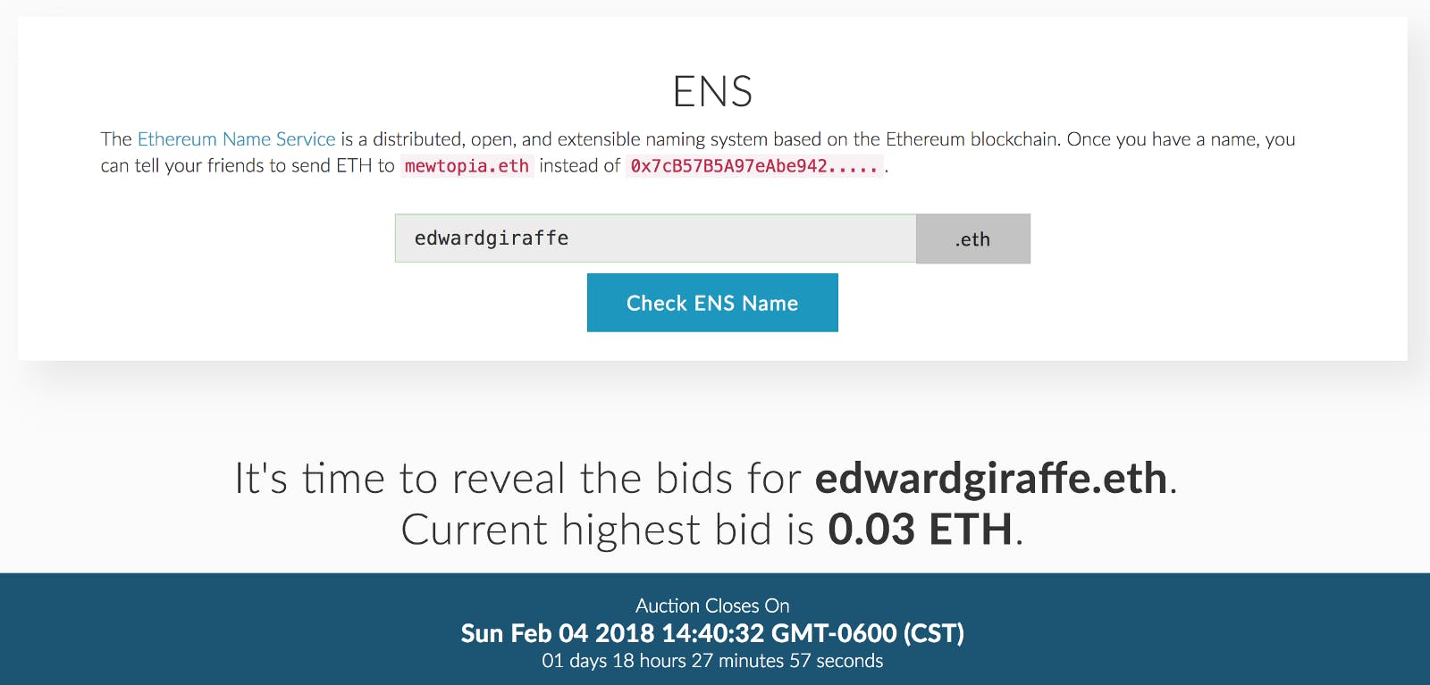 Visual Guide to Buying A Vanity Ethereum Addresses with ENS and MyCrypto |  HackerNoon