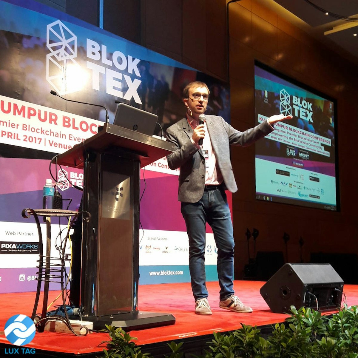 featured image - LuxTag powered by NEM Blockchain presents at Premier Regional Blockchain Event BLOKTEX 2017