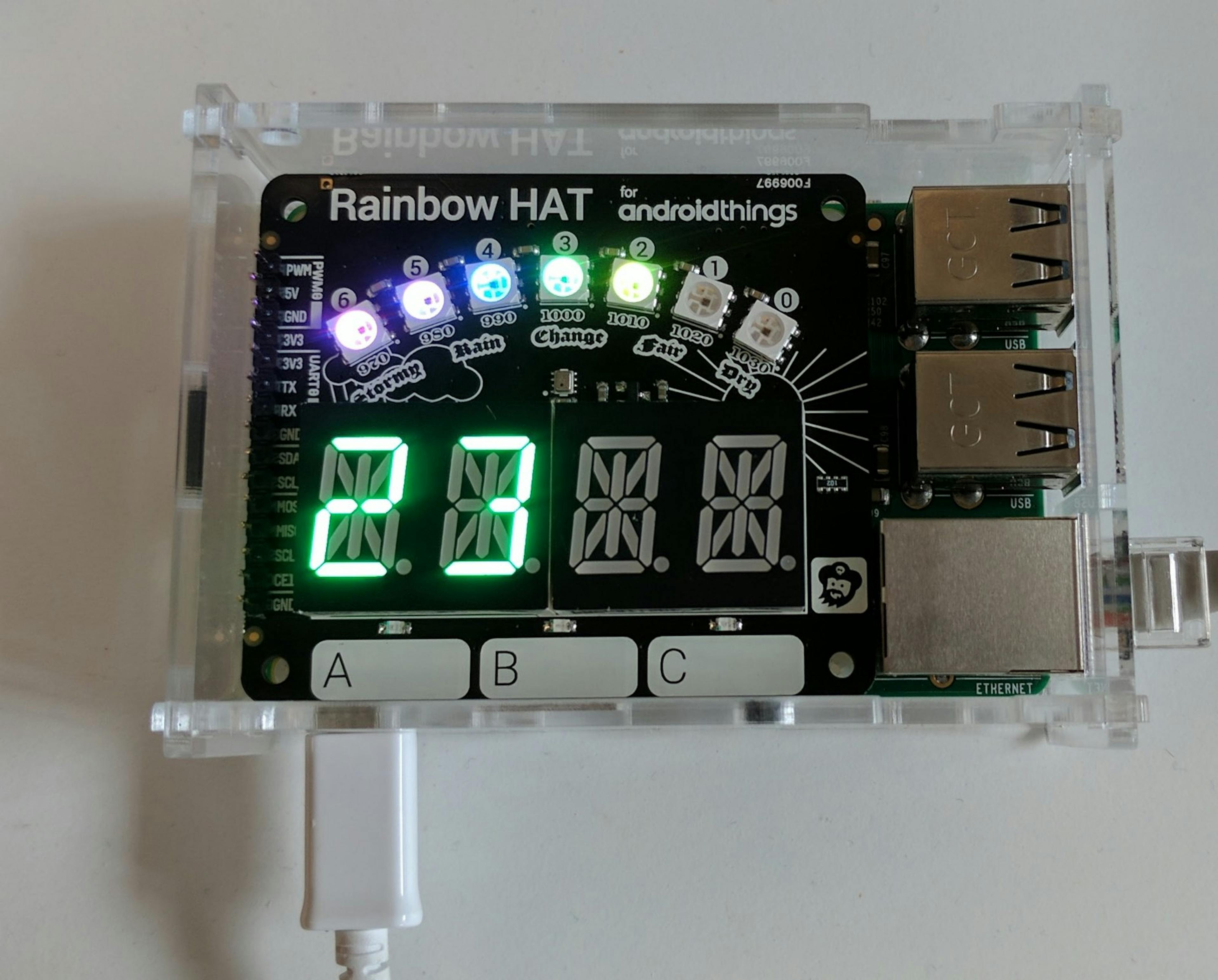 featured image - Trying out the Android Things Weatherstation Codelab