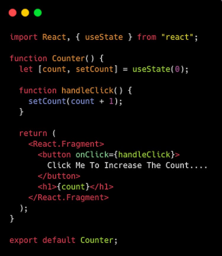 React Hooks: useState(using the state hook) | HackerNoon