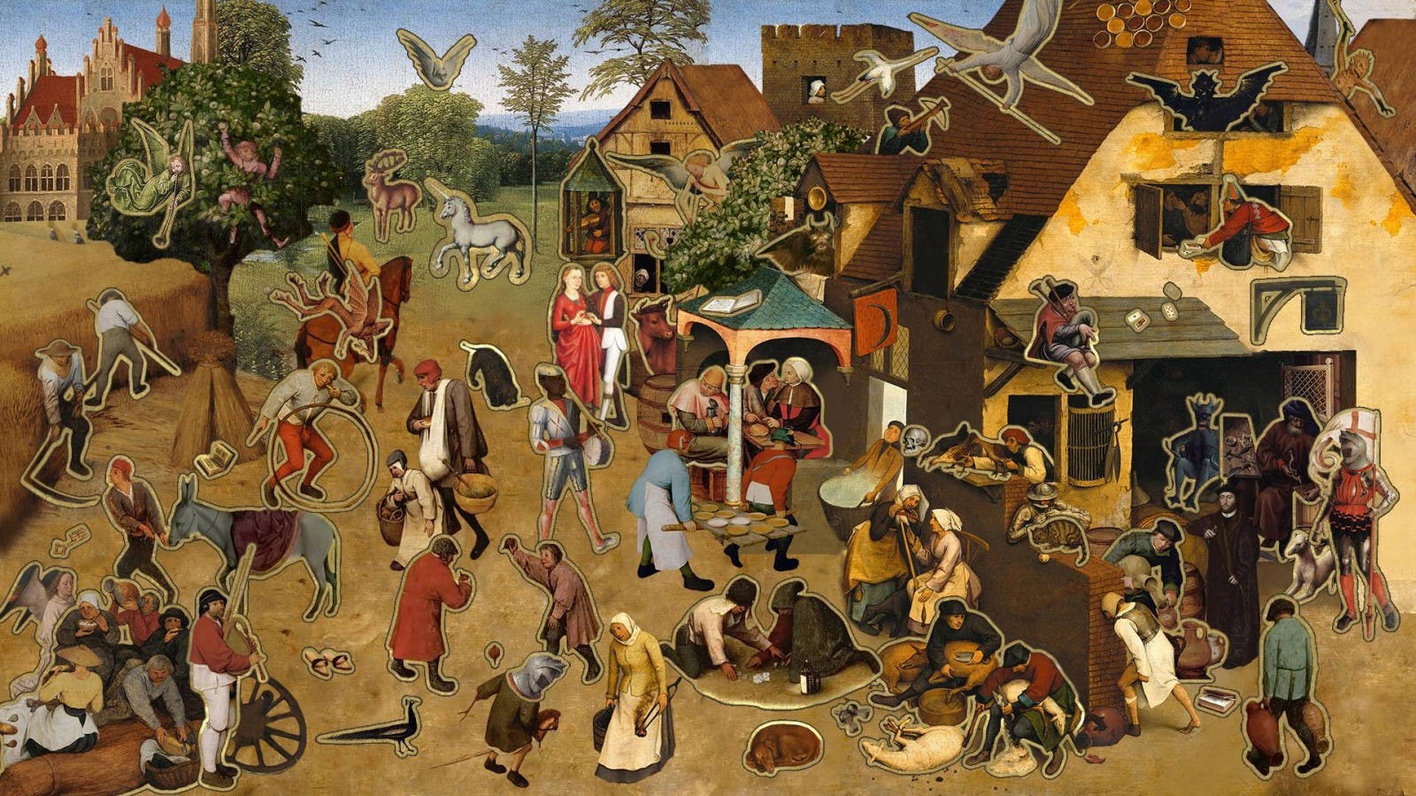 Средневековая ярмарка в Шампани