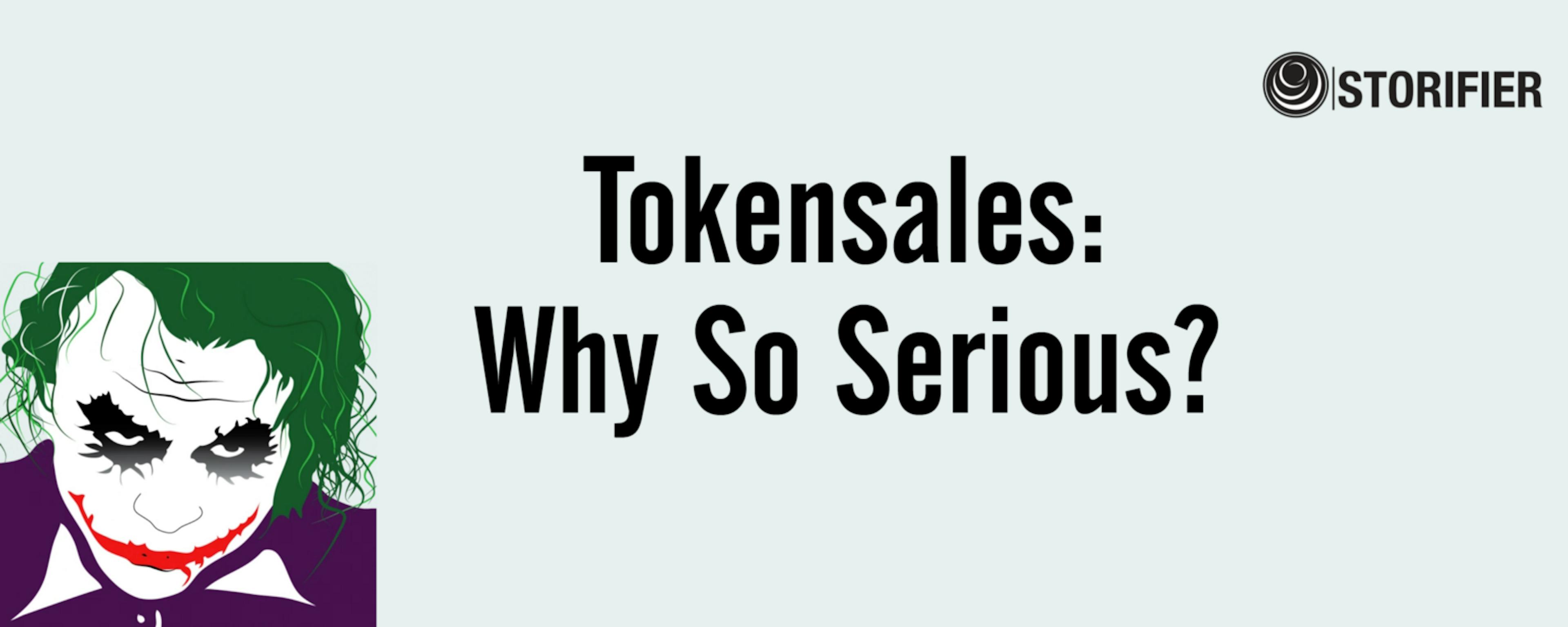featured image - Not so serious look at tokensales