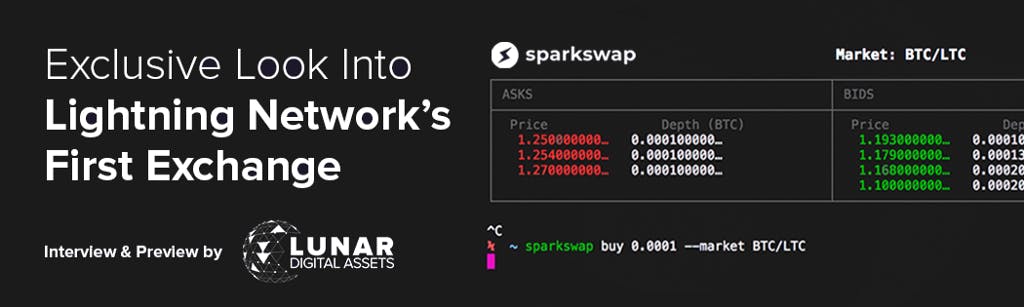 /sparkswap-the-first-exchange-built-on-the-lightning-network-w-interview-ecc2df1fbb85 feature image