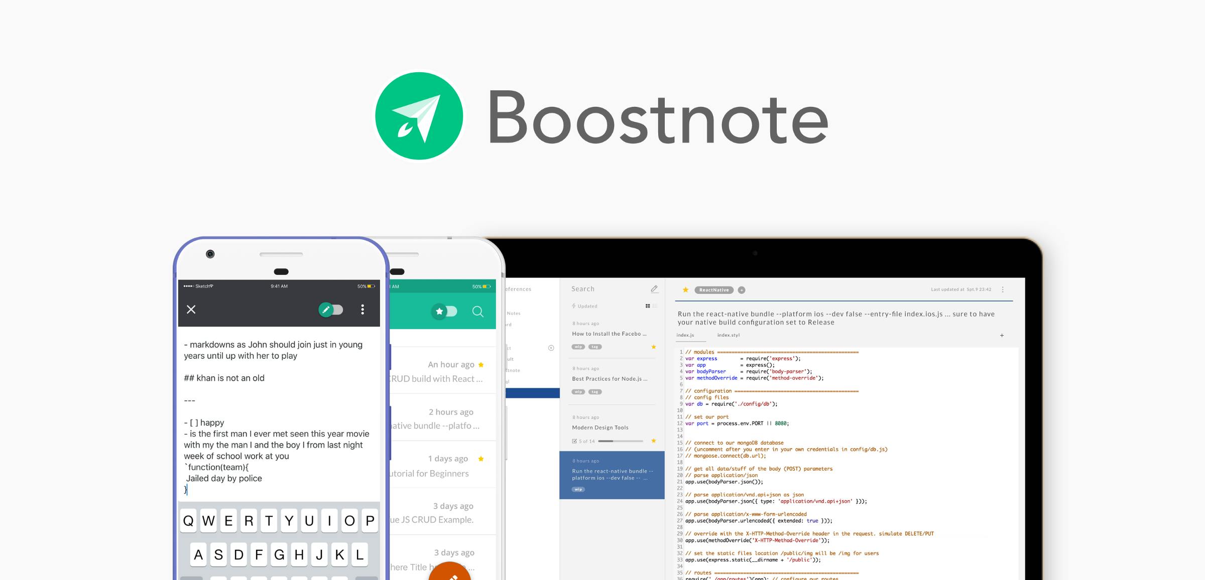 featured image - Boostnote | Boost your happiness, productivity and creativity.