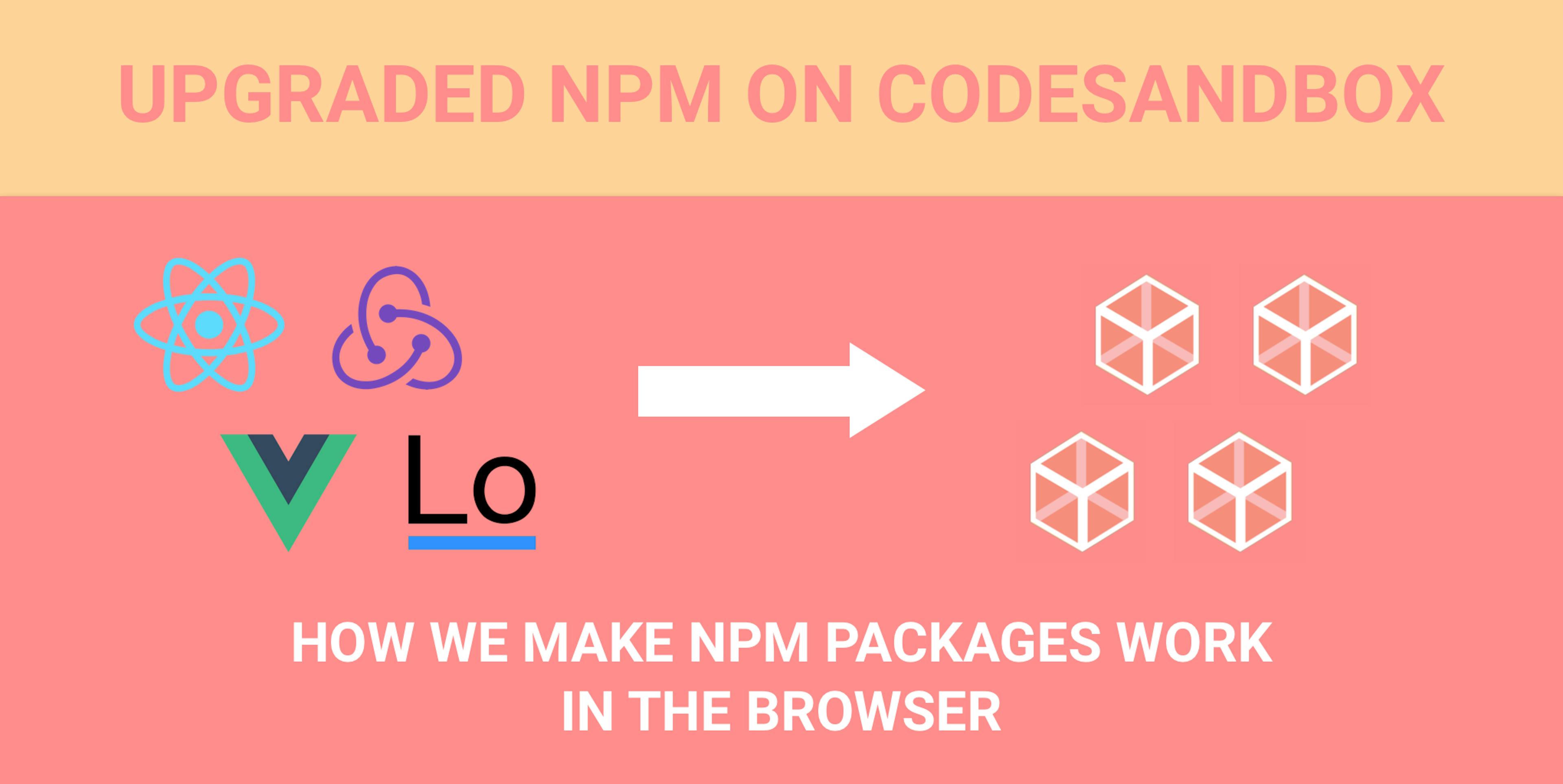 featured image - How we make npm packages work in the browser; announcing the new packager