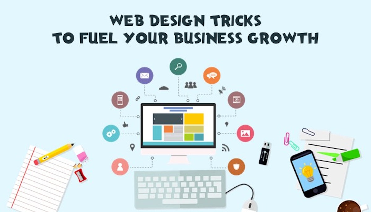 featured image - Web Design Tricks To Fuel Your Business Growth