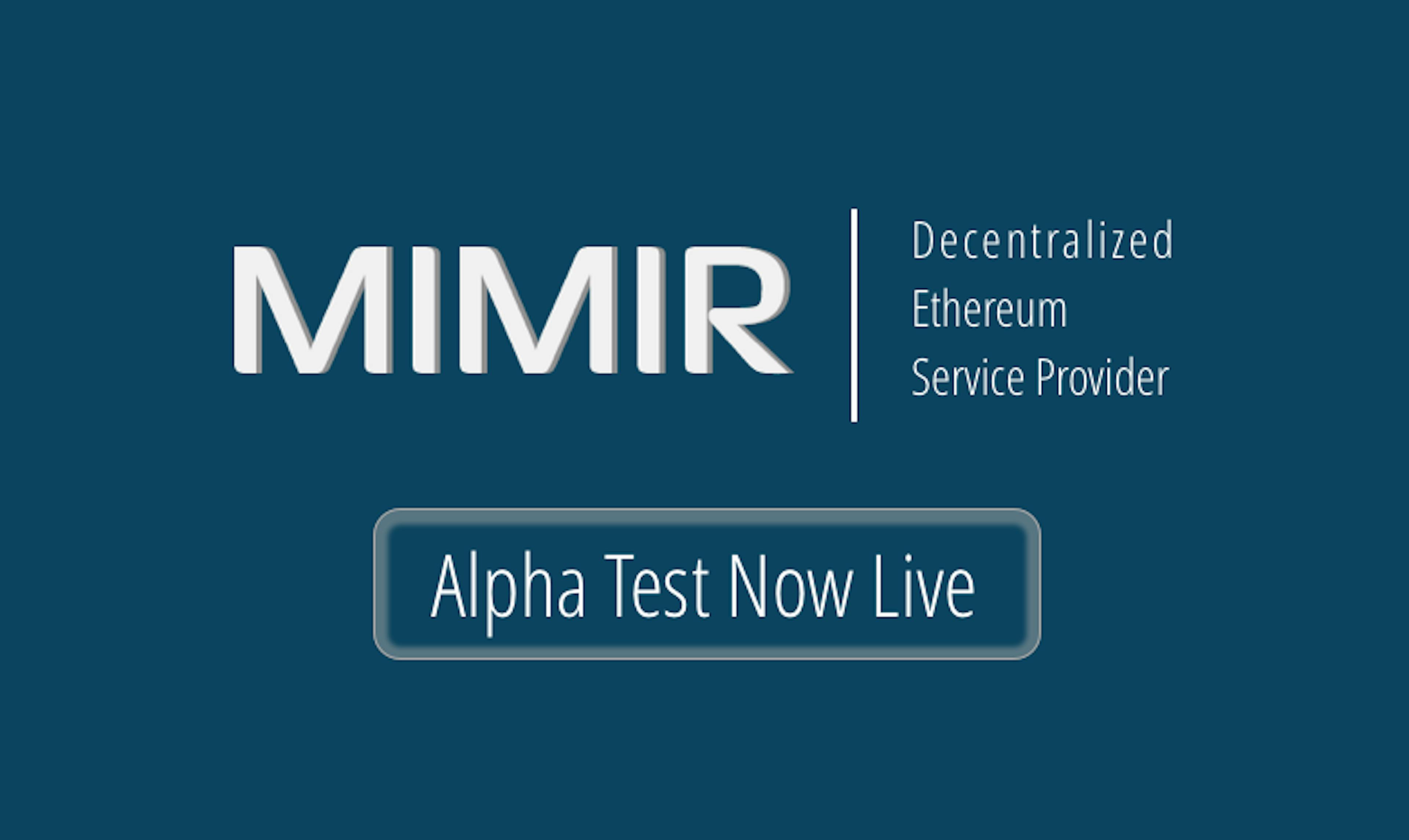 Alpha for the MIMIR Blockchain to Internet (B2i) Bridge is Live