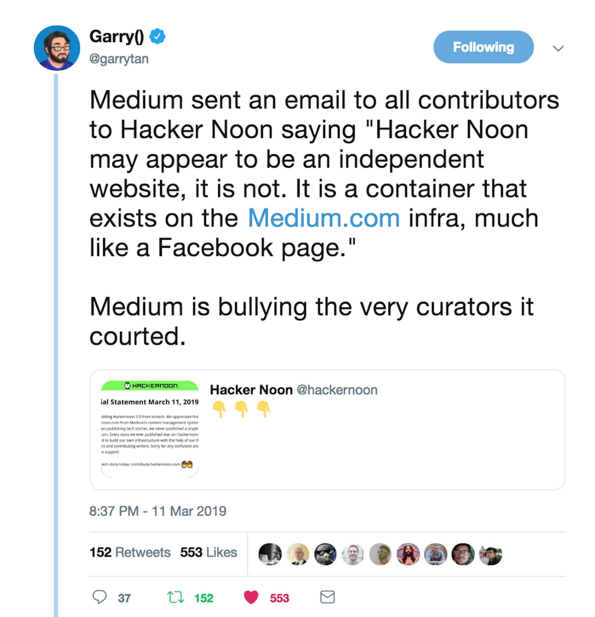 featured image - About Removing Medium from Hackernoon.com