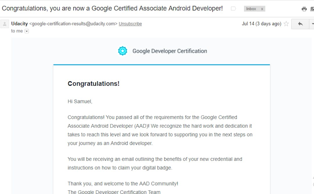 Lessons learned from passing the Associate Android Developer(AAD ...