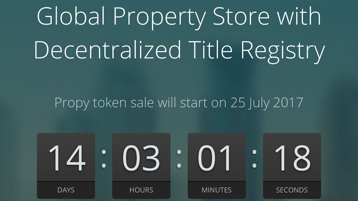featured image - The First Token Sale in Real Estate