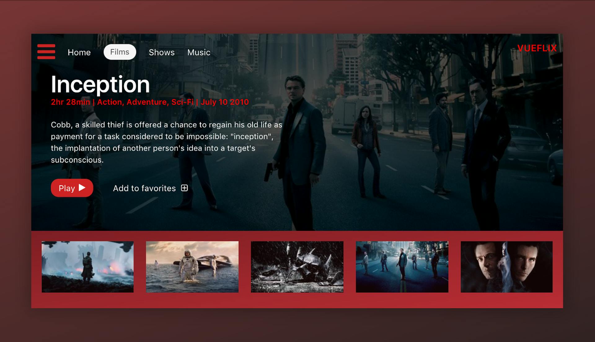 Building a movie app interface with Vue.js | HackerNoon