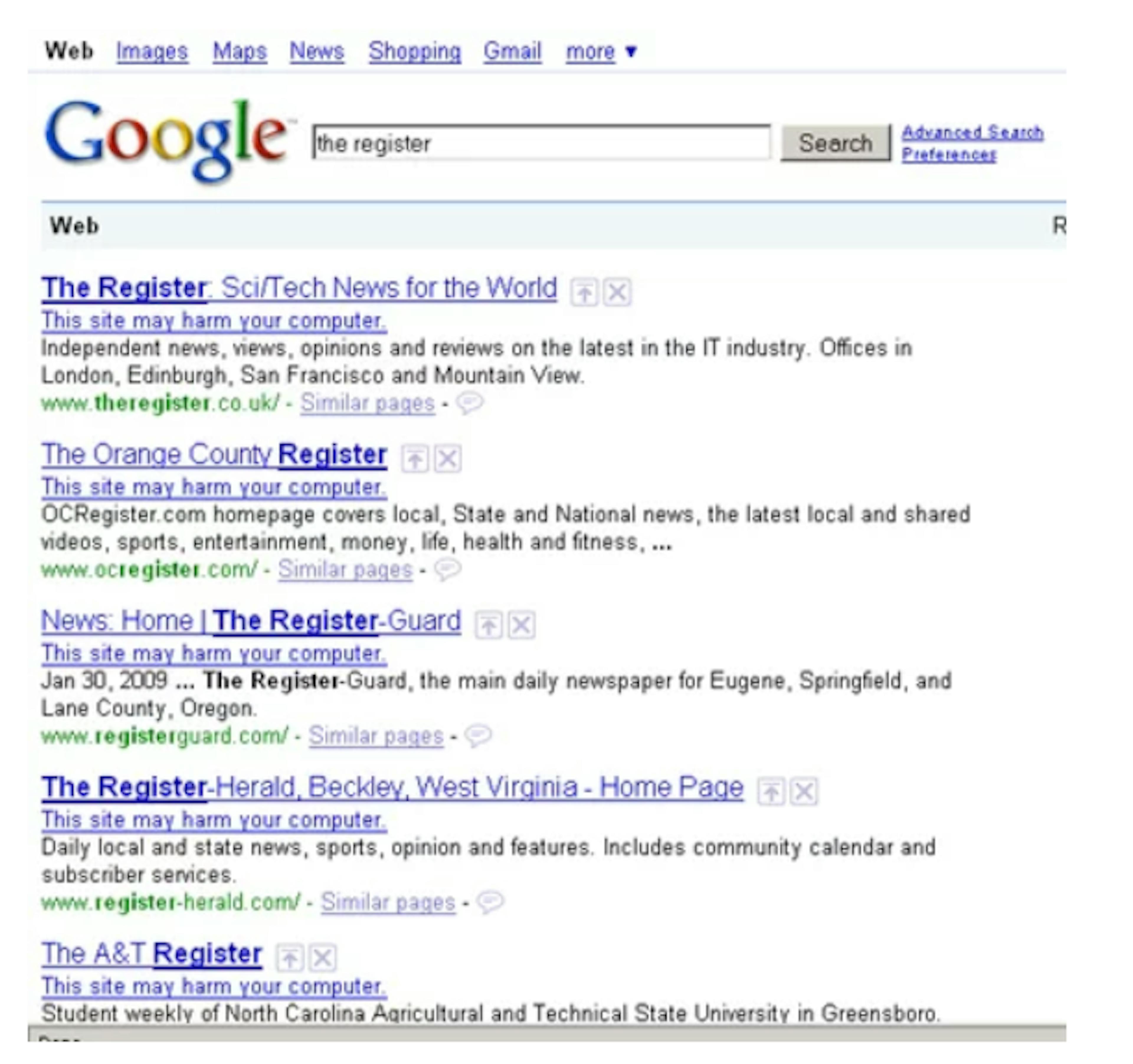 Blacklisted: When Google Classified the Entire Web as Malware