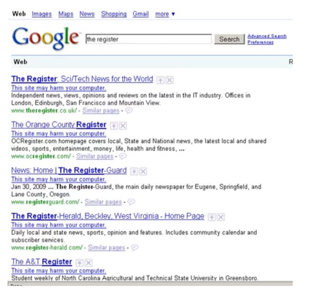 /blacklisted-when-google-classified-the-entire-web-as-malware-d8ad8d78f737 feature image