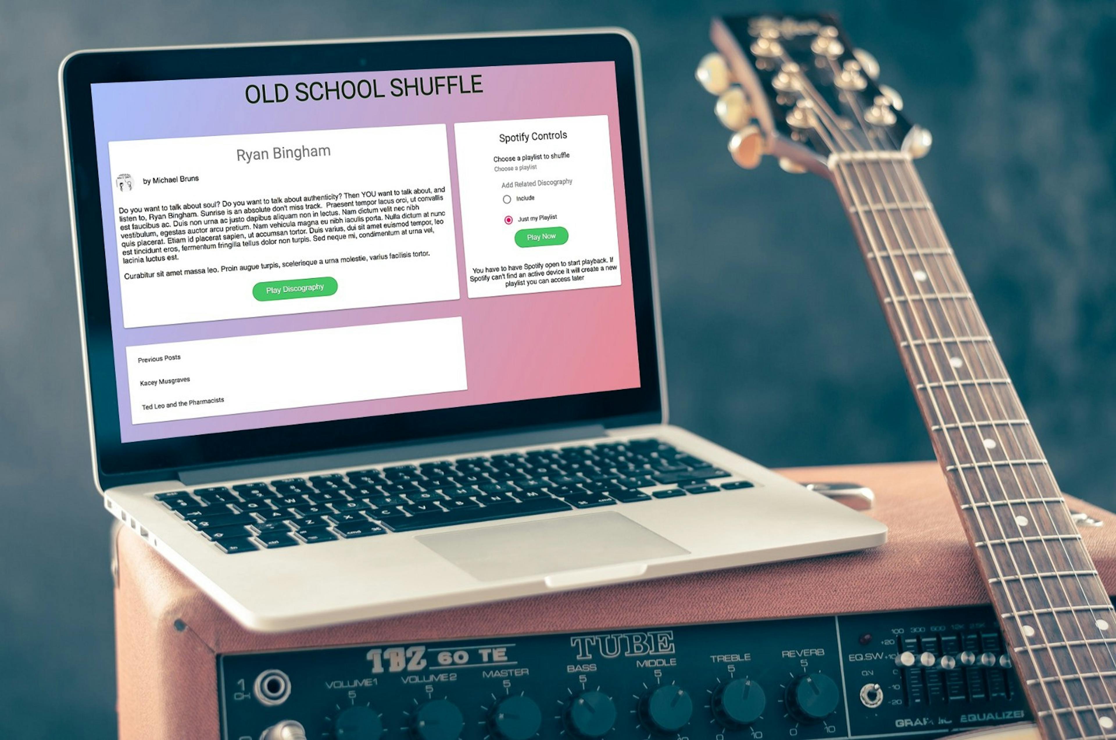 featured image - QuickStart a React Spotify Blog Using a Headless CMS