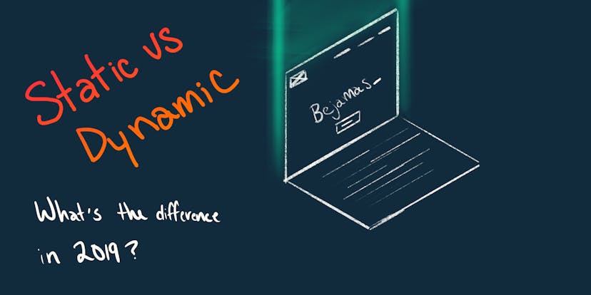 /static-vs-dynamic-website-whats-the-difference-in-2019-327064bfd4a9 feature image