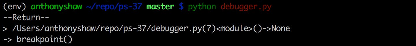 Python 3.7’s new builtin breakpoint — a quick tour | HackerNoon