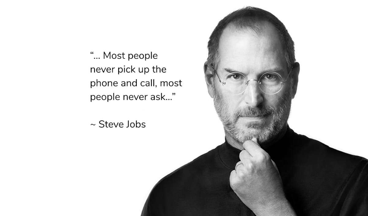 featured image - How did Steve Jobs get his first job? Hint: He Asked.