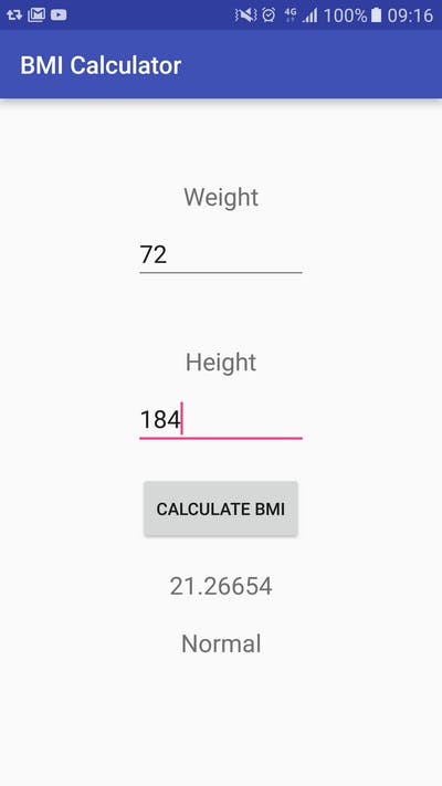 Determine your Ideal Weight by calculating your Body Mass Index on Android  | HackerNoon