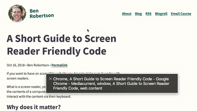 A Short Guide to Screen Reader Friendly Code | HackerNoon