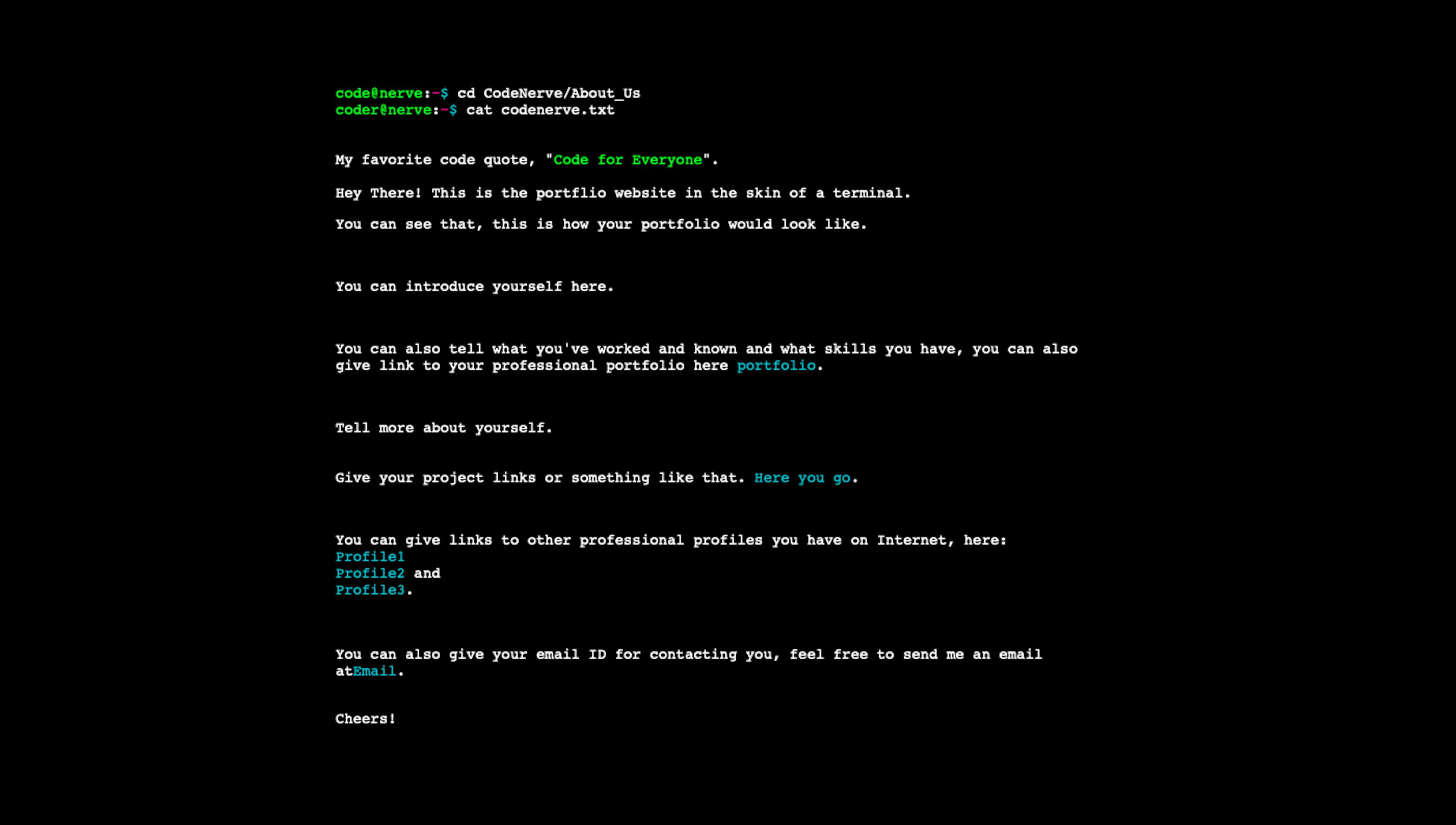 featured image - How to make a Terminal like Portfolio Website for yourself