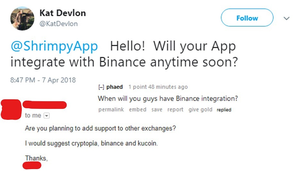 featured image - TL;DR Shrimpy Now Supports Binance