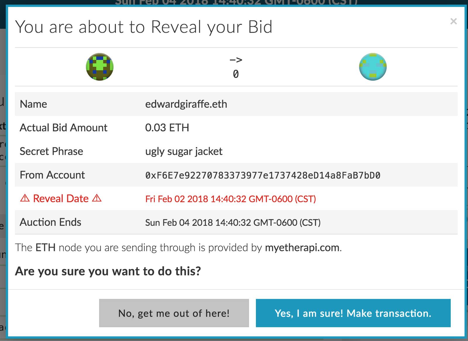 Visual Guide to Buying A Vanity Ethereum Addresses with ENS and MyCrypto |  HackerNoon